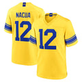 Qdoa LA.Rams #12 Puka Nacua Player Gold Classic Sol Home Game Stitched Jerseys