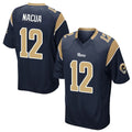 Qdoa LA.Rams #12 Puka Nacua Player Navy Home Game Stitched Jerseys