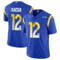 Qdoa LA.Rams #12 Puka Nacua Player Royal Limited Vapor Untouchable Home Game Stitched Jerseys