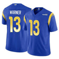Qdoa LA.Rams #13 Kurt Warner Player Royal Vapor F.U.S.E. Limited Retired Stitched Jerseys