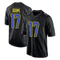 Qdoa LA.Rams #17 Davante Adams Player Black Fashion Limited Home Game Stitched Jerseys
