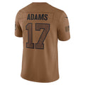 Qdoa LA.Rams #17 Davante Adams Player Brown Salute To Service Limited Stitched Jerseys