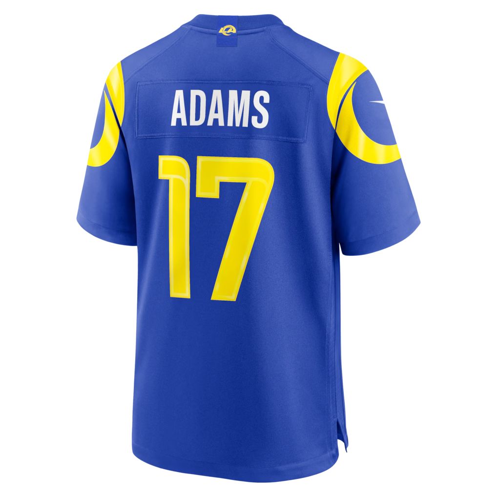 Qdoa LA.Rams #17 Davante Adams Royal Team Game Player Stitched Jerseys