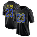 Qdoa LA.Rams #23 Kyren Williams Player Black Fashion Game Stitched Jerseys