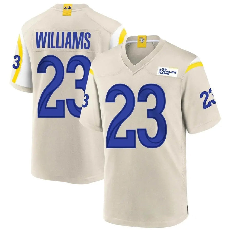 QdoaLA.Rams #23 Kyren Williams Player Bone Replica Game Stitched Jerseys