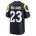 Qdoa LA.Rams #23 Kyren Williams Player Midnight Blue Rivalries Collection Game Stitched Jerseys