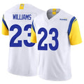 Qdoa LA.Rams #23 Kyren Williams Player White Limited Vapor F.U.S.E. Stitched Jerseys