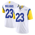 Qdoa LA.Rams #23 Kyren Williams Player White Limited Vapor Untouchable Home Game Stitched Jerseys