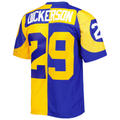 Qdoa LA.Rams #29 Eric Dickerson Mitchell & Ness RoyalGold 1984 Split Legacy Replica Jersey