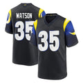 Qdoa LA.Rams #35 Jaylen Watson Player Black Midnight Rivalries Collection Home Game Stitched Jerseys