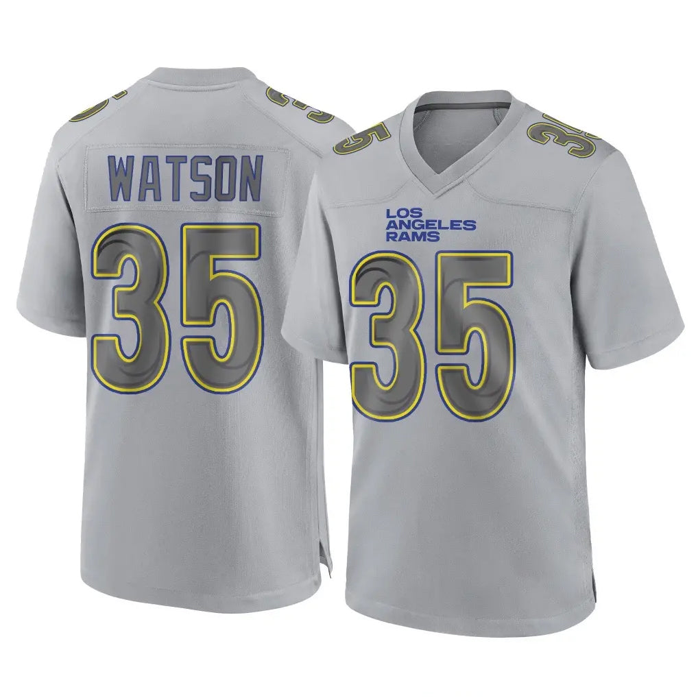 Qdoa LA.Rams #35 Jaylen Watson Player Gray Atmosphere Fashion Home Game Stitched Jerseys