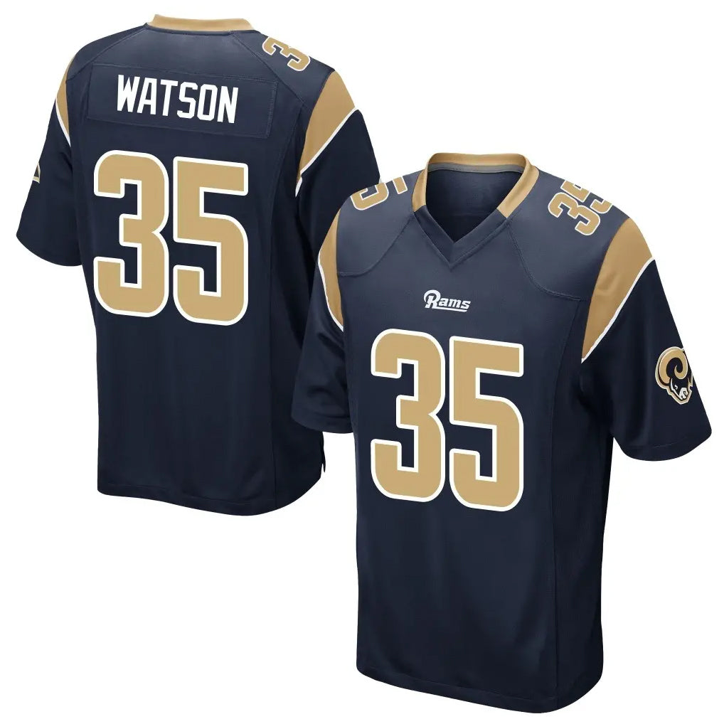 Qdoa LA.Rams #35 Jaylen Watson Player Navy Home Game Stitched Jerseys