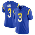 Qdoa LA.Rams #3 Kam Curl Player Royal Limited Vapor Untouchable Home Game Stitched Jerseys