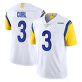 Qdoa LA.Rams #3 Kam Curl Player White Limited Vapor Untouchable Home Game Stitched Jerseys