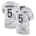 Qdoa LA.Rams #5 Kamren Kinchens Player Arctic Camo Salute To Service Limited Game Stitched Jerseys