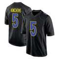 Qdoa LA.Rams #5 Kamren Kinchens Player Black Fashion Limited Home Game Stitched Jerseys