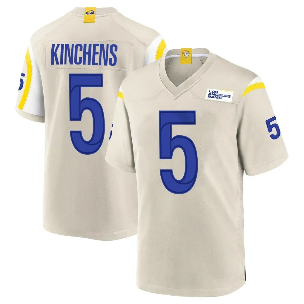 Qdoa LA.Rams #5 Kamren Kinchens Player Bone Home Game Stitched Jerseys