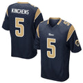 Qdoa LA.Rams #5 Kamren Kinchens Player Navy Home Game Stitched Jerseys