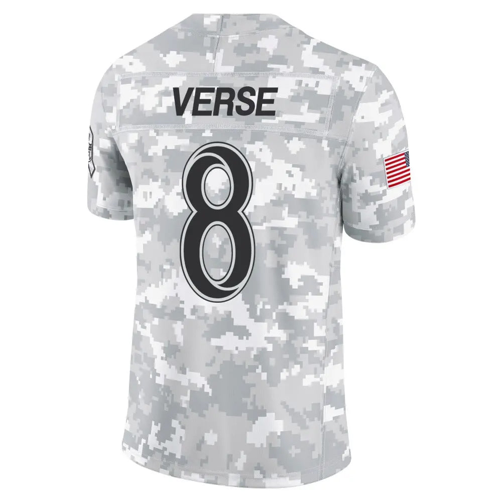 Qdoa LA.Rams #8 Jared Verse Player Arctic Camo Salute to Service Limited Stitched Jerseys