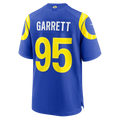 Qdoa LA.Rams #95 Myles Garrett Royal Game Stitched Jerseys