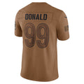 Qdoa LA.Rams #99 Aaron Donald Brown Salute To Service Limited Jersey Stitched Jerseys