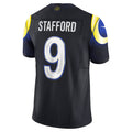 Qdoa LA.Rams #9 Matthew Stafford Player Midnight Blue Rivalries Collection Vapor Limited Stitched Jerseys