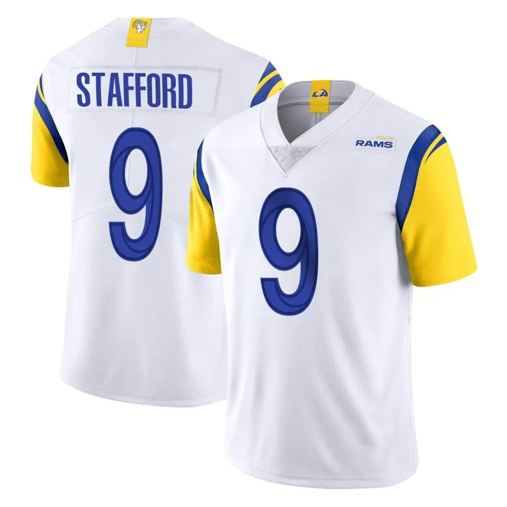 Qdoa LA.Rams #9 Matthew Stafford Player White Limited Vapor Untouchable Home Game Stitched Jerseys