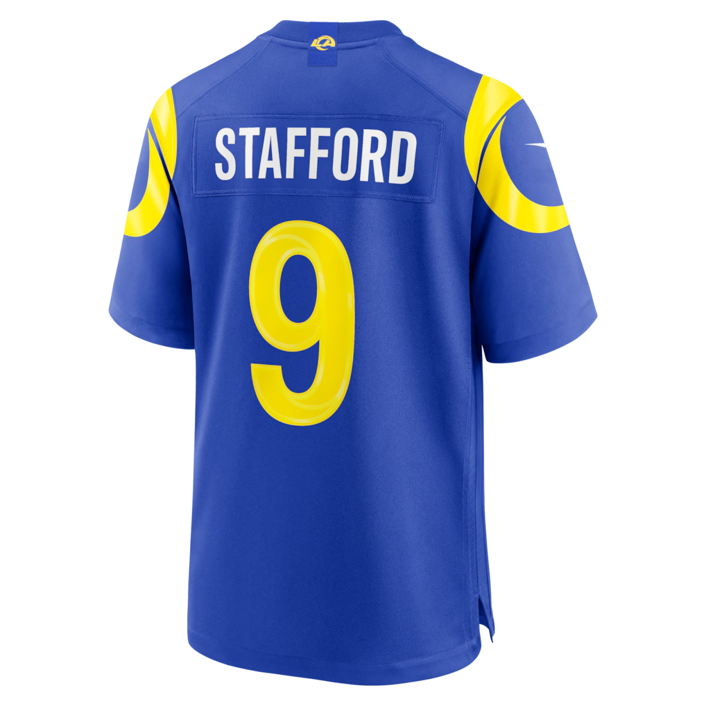 Qdoa LA.Rams #9 Matthew Stafford Royal Team Game Player Stitched Jerseys