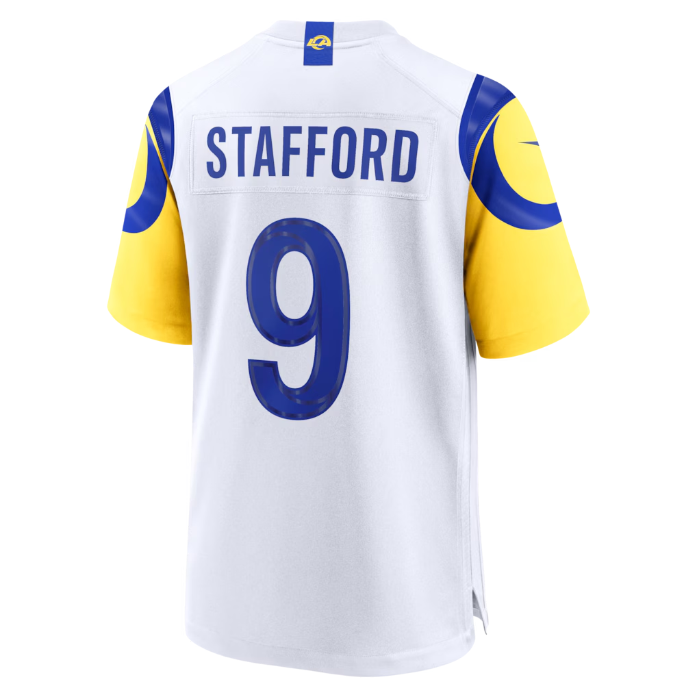 Qdoa LA.Rams #9 Matthew Stafford White White Game Player Stitched Jerseys