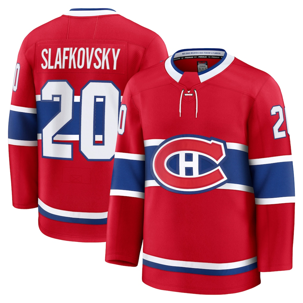 Qdoa M.Canadiens #20 Juraj Slafkovsky Red Premium Jerseys