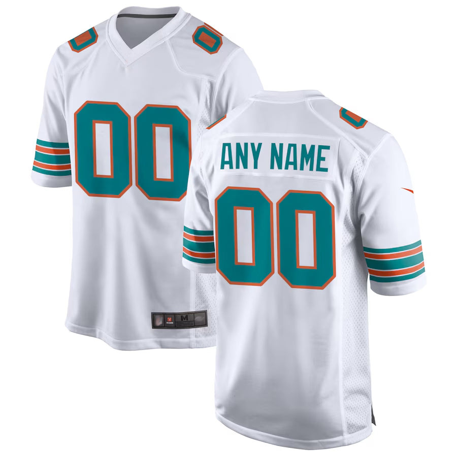 Qdoa Custom M.Dolphins Game Secondary Alternate Stitched Jerseys