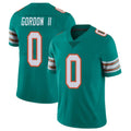 Qdoa M.Dolphins #0 Ollie Gordon II Player Aqua Limited Alternate Vapor Untouchable Home Game Stitched Jerseys