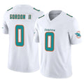 Qdoa M.Dolphins #0 Ollie Gordon II Player White Limited Vapor F.U.S.E. Home Game Stitched Jerseys
