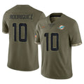Qdoa M.Dolphins #10 Jacob Rodriguez Player Olive Salute To Service Limited Stitched Jerseys