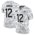 Qdoa M.Dolphins #12 Bob Griese Player Arctic Camo Salute to Service Limited Stitched Jerseys