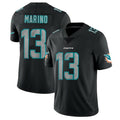 Qdoa M.Dolphins #13 Dan Marino Player Black Fashion Limited Game Stitched Jerseys