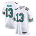 Qdoa M.Dolphins #13 Dan Marino White Retired Player Jersey American Stitched Jerseys