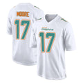 Qdoa M.Dolphins #17 Trey Moore Player White Fashion Home Game Stitched Jerseys