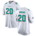 Qdoa M.Dolphins #20 Jordyn Brooks Player White Limited Home Game Stitched Jerseys