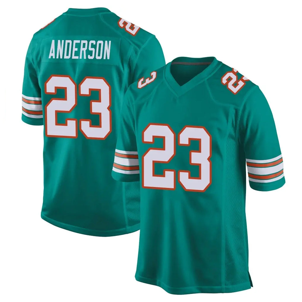 Qdoa M.Dolphins #23 Zayne Anderson Player Aqua Alternate Home Game Stitched Jerseys