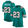 Qdoa M.Dolphins #23 Zayne Anderson Player Aqua Alternate Home Game Stitched Jerseys
