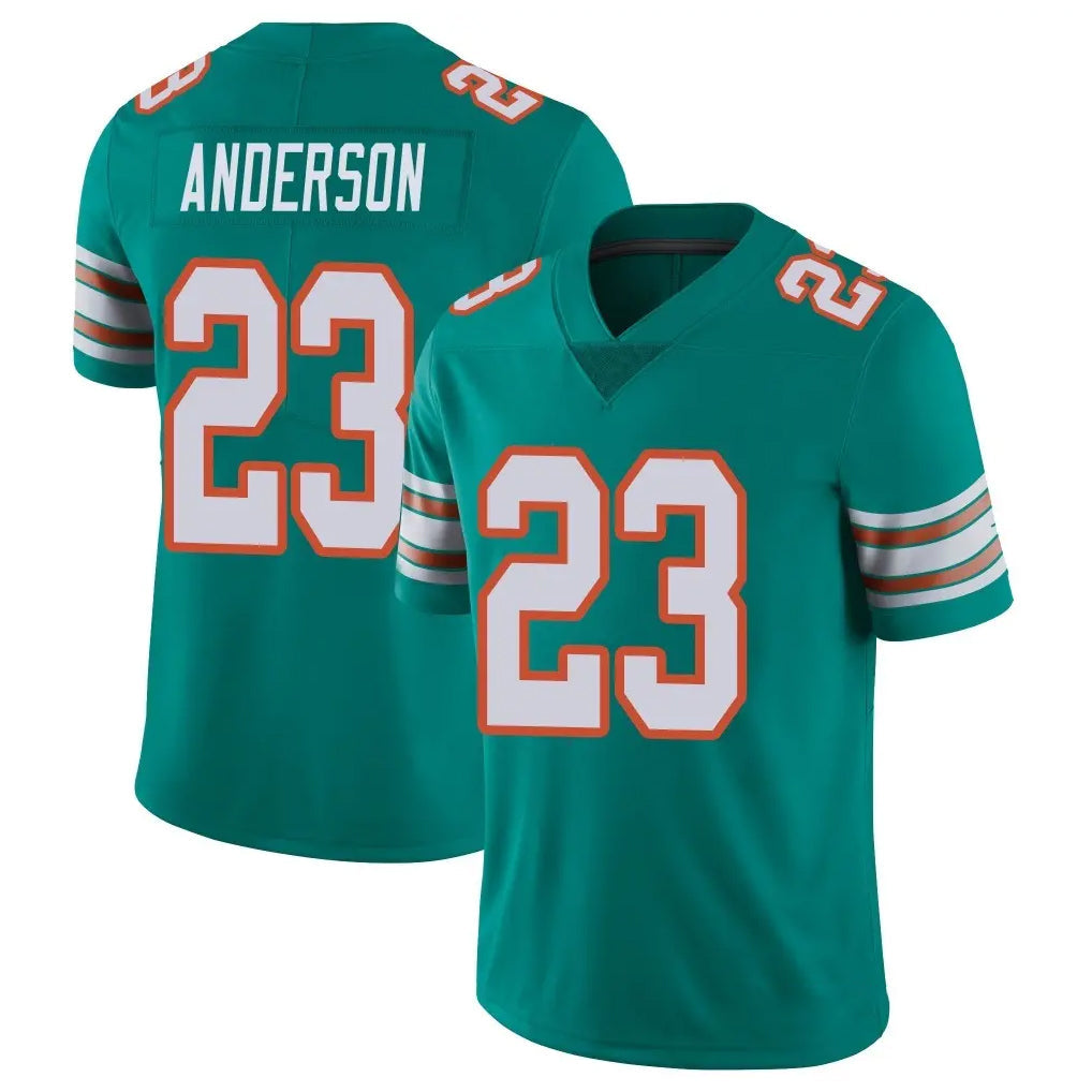 Qdoa M.Dolphins #23 Zayne Anderson Player Aqua Limited Alternate Vapor Untouchable Home Game Stitched Jerseys