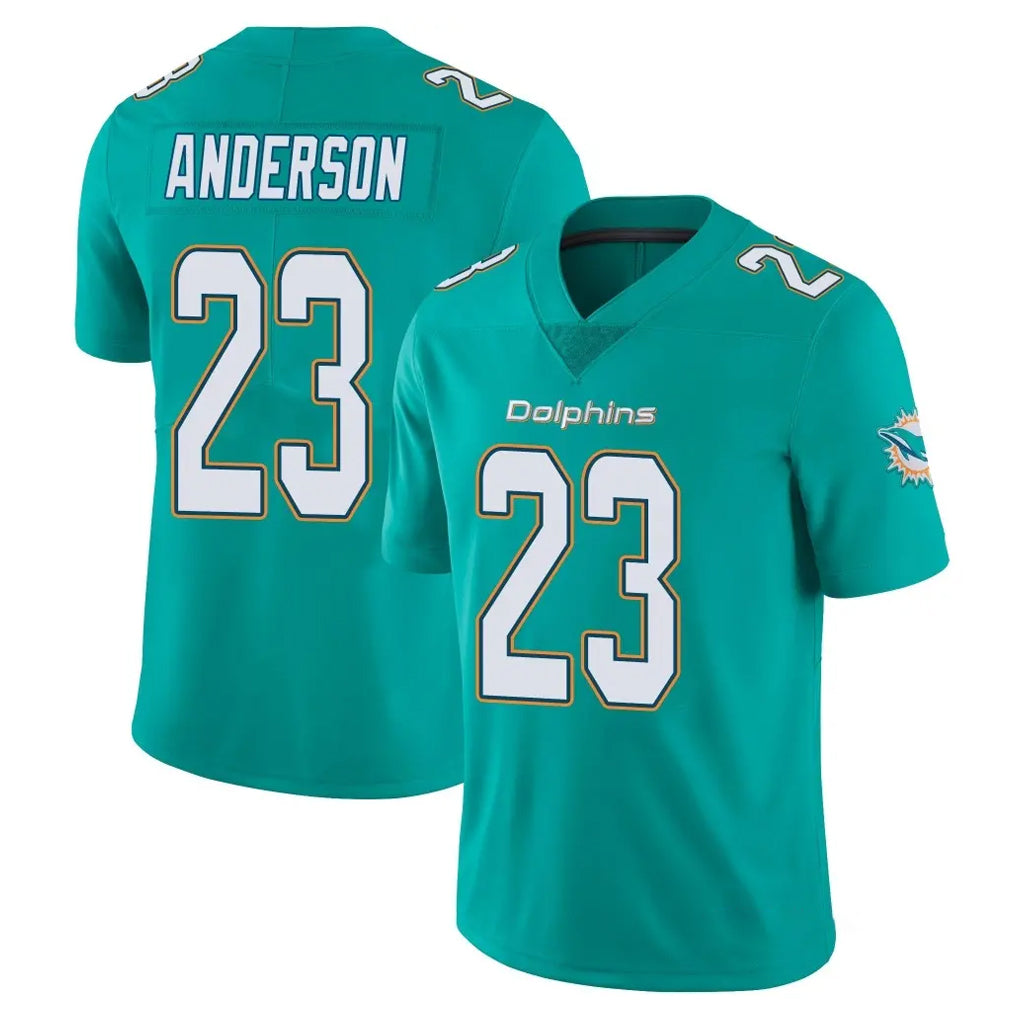 Qdoa M.Dolphins #23 Zayne Anderson Player Aqua Limited Vapor Untouchable Home Game Stitched Jerseys