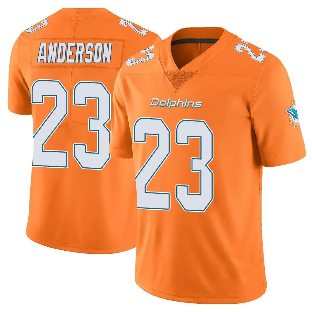 Qdoa M.Dolphins #23 Zayne Anderson Player Orange Limited Home Game Stitched Jerseys