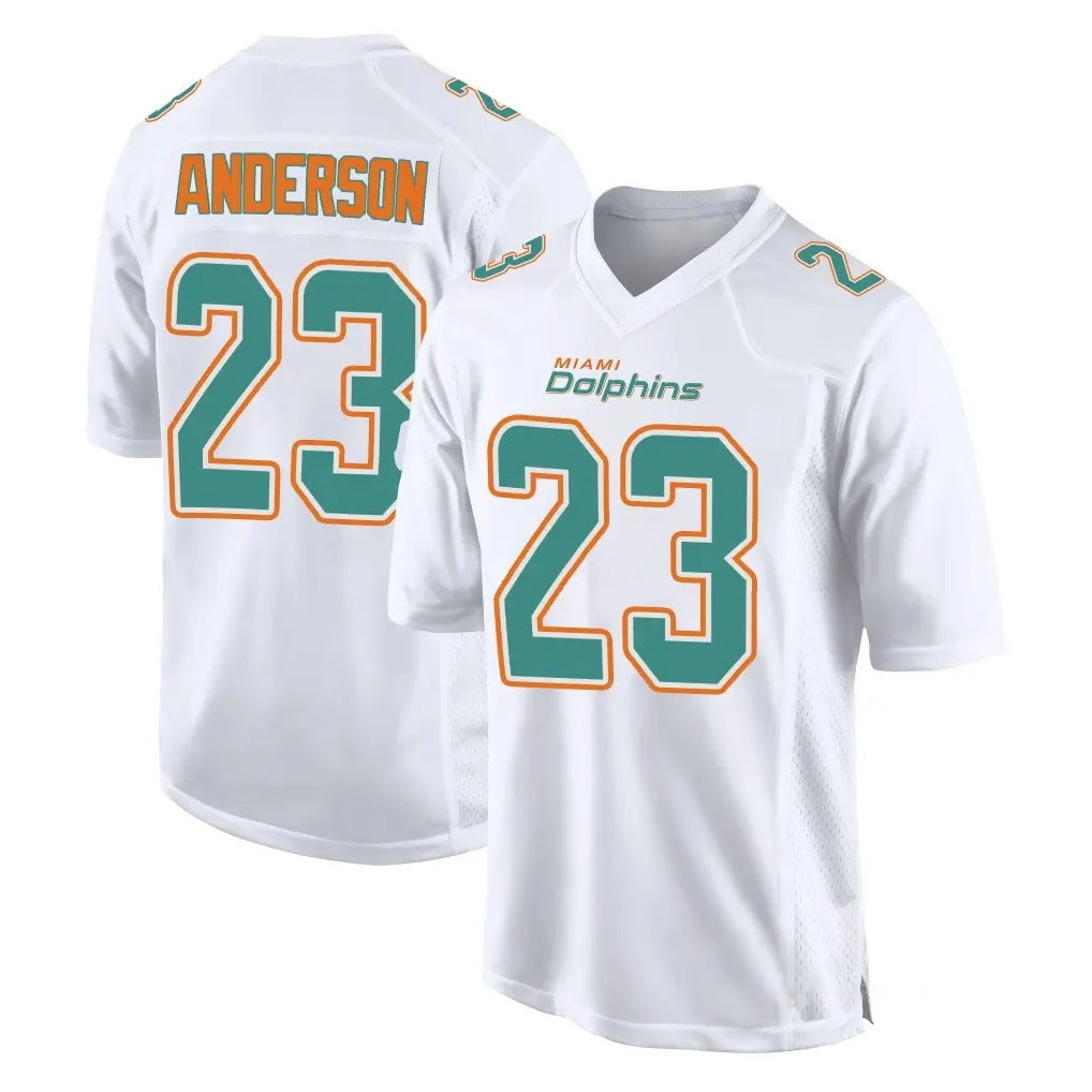 Qdoa M.Dolphins #23 Zayne Anderson Player White Fashion Home Game Stitched Jerseys