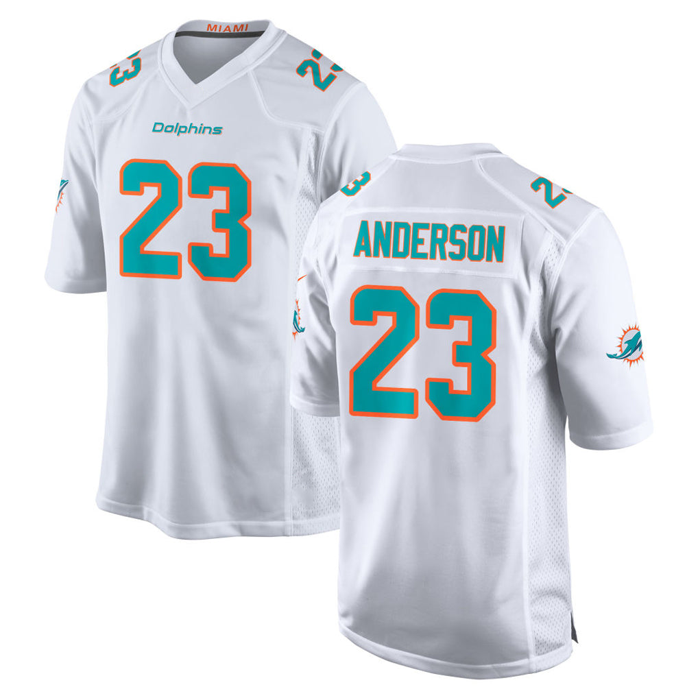Qdoa M.Dolphins #23 Zayne Anderson Player White Limited Home Game Stitched Jerseys
