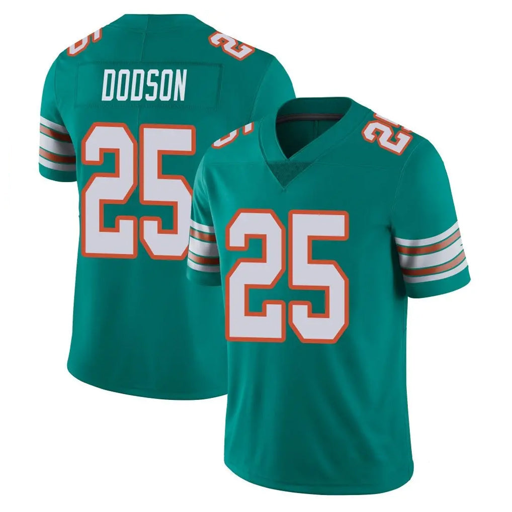 Qdoa M.Dolphins #25 Tyrel Dodson Player Aqua Limited Alternate Vapor Untouchable Home Game Stitched Jerseys