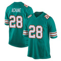 Qdoa M.Dolphins #28 De'Von Achane Player Aqua Alternate Home Game Stitched Jerseys