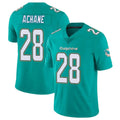 Qdoa M.Dolphins #28 De'Von Achane Player Aqua Limited Vapor Untouchable Home Game Stitched Jerseys