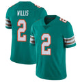 Qdoa M.Dolphins #2 Malik Willis Player Aqua Limited Alternate Vapor Untouchable Home Game Stitched Jerseys